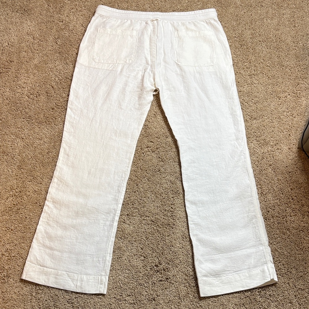 James Perse White Linen Pants - Picture 5 of 6